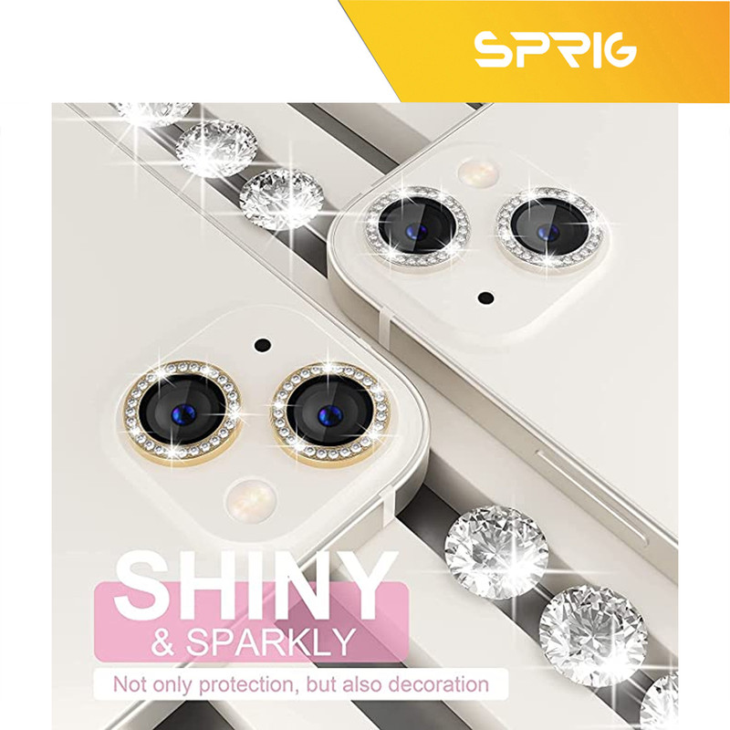 محافظ لنز دوربین اسپریگ مدل Ring metal Diamond مناسب برای گوشی موبایل اپل Iphone 11 Pro / 11 Pro Max