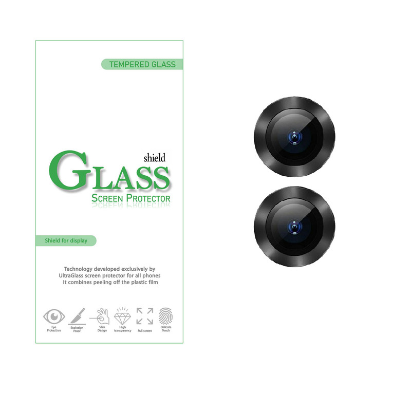 محافظ لنز دوربین شیلد گلس مدل RING مناسب برای گوشی موبایل اپل iPhone 13