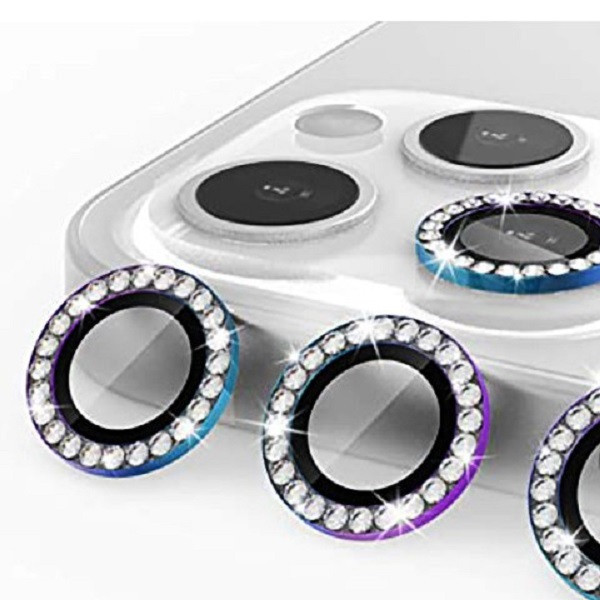 محافظ لنز دوربین مدل نگین دار 12pro مناسب برای گوشی موبایل اپل IPhone 12 Pro