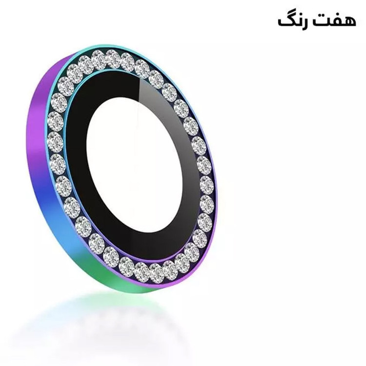 محافظ لنز دوربین تام قاب مدل رینگی نگین دار مناسب برای گوشی موبایل اپل iPhone 11 Pro Max
