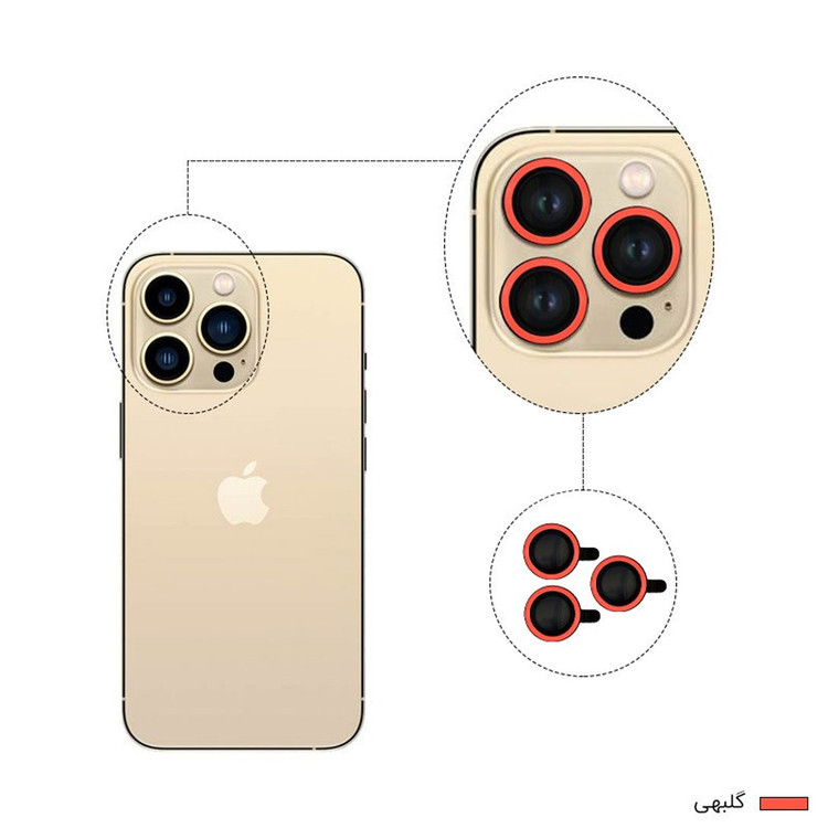 محافظ لنز دوربین هورس مدل SHABRANG مناسب برای گوشی موبایل اپل iPhone 13 Pro Max