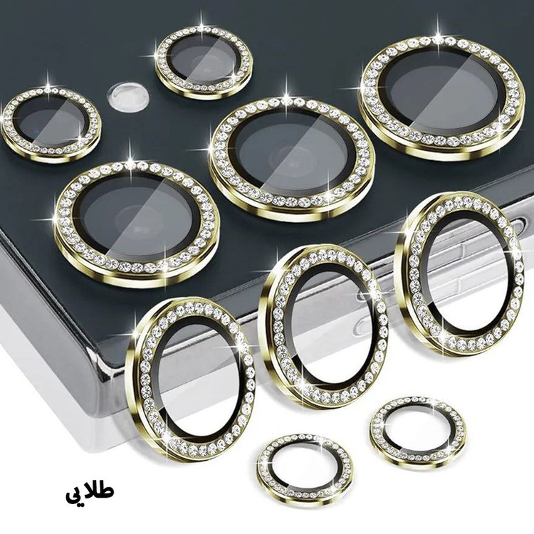محافظ لنز دوربین گلستیک مدل Ring Diamond GL مناسب برای گوشی موبایل سامسونگ Galaxy S25 Ultra