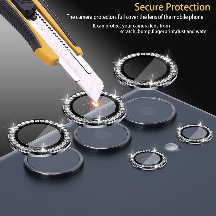 محافظ لنز دوربین گلستیک مدل Ring Diamond GL مناسب برای گوشی موبایل سامسونگ Galaxy S25 Ultra
