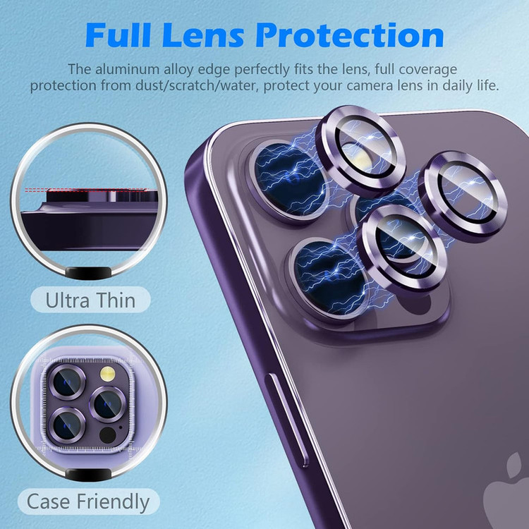 محافظ لنز دوربین گوف مدل Ring Metal مناسب برای گوشی موبایل اپل iPhone 16 / 16 Plus