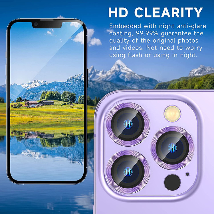 محافظ لنز دوربین D'hard مدل HD-ColorLenz مناسب برای گوشی موبایل اپل Iphone 14 Pro Max / 14 Pro
