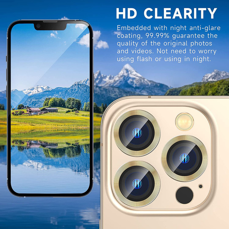 محافظ لنز دوربین D'hard مدل HD-ColorLenz مناسب برای گوشی موبایل اپل Iphone 14 Pro Max / 14 Pro