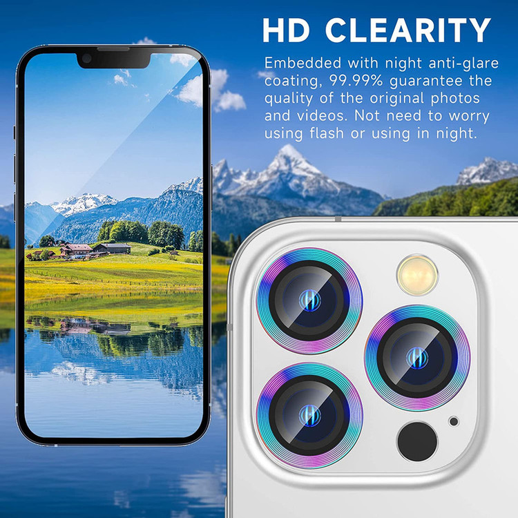 محافظ لنز دوربین D'hard مدل HD-ColorLenz مناسب برای گوشی موبایل اپل Iphone 14 Pro Max / 14 Pro