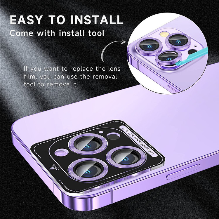 محافظ لنز دوربین D'hard مدل HD-ColorLenz مناسب برای گوشی موبایل اپل Iphone 14 Pro Max / 14 Pro