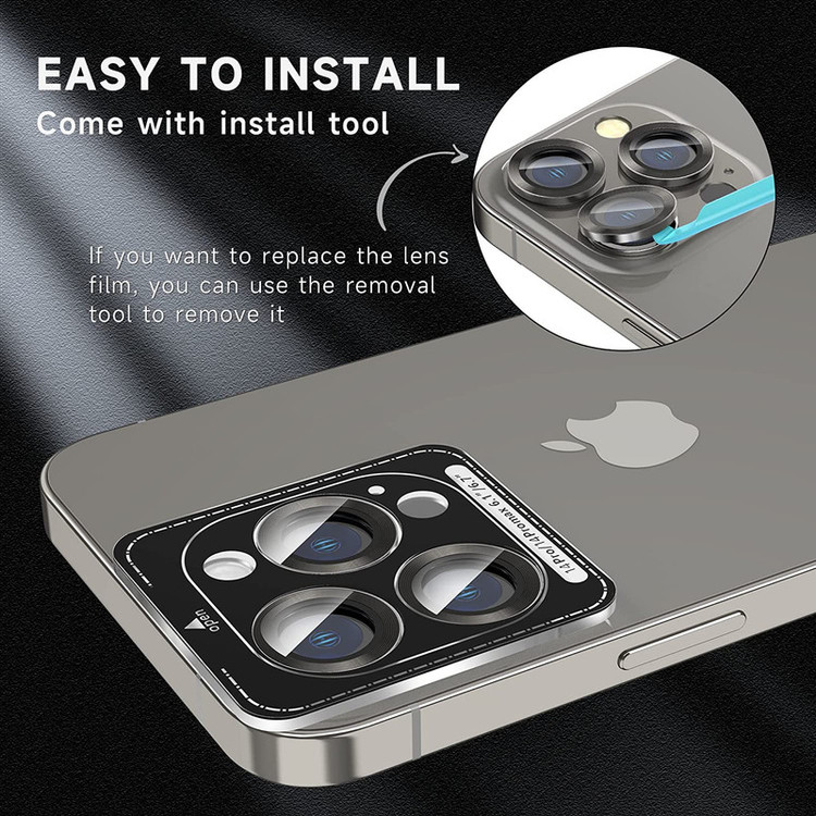 محافظ لنز دوربین D'hard مدل HD-ColorLenz مناسب برای گوشی موبایل اپل Iphone 14 Pro Max / 14 Pro