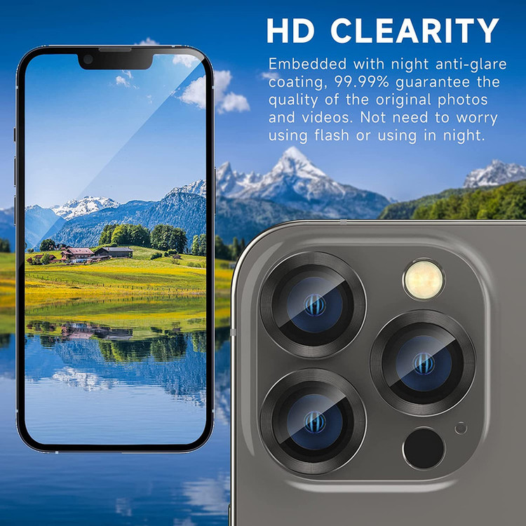 محافظ لنز دوربین D'hard مدل HD-ColorLenz مناسب برای گوشی موبایل اپل Iphone 14 Pro Max / 14 Pro