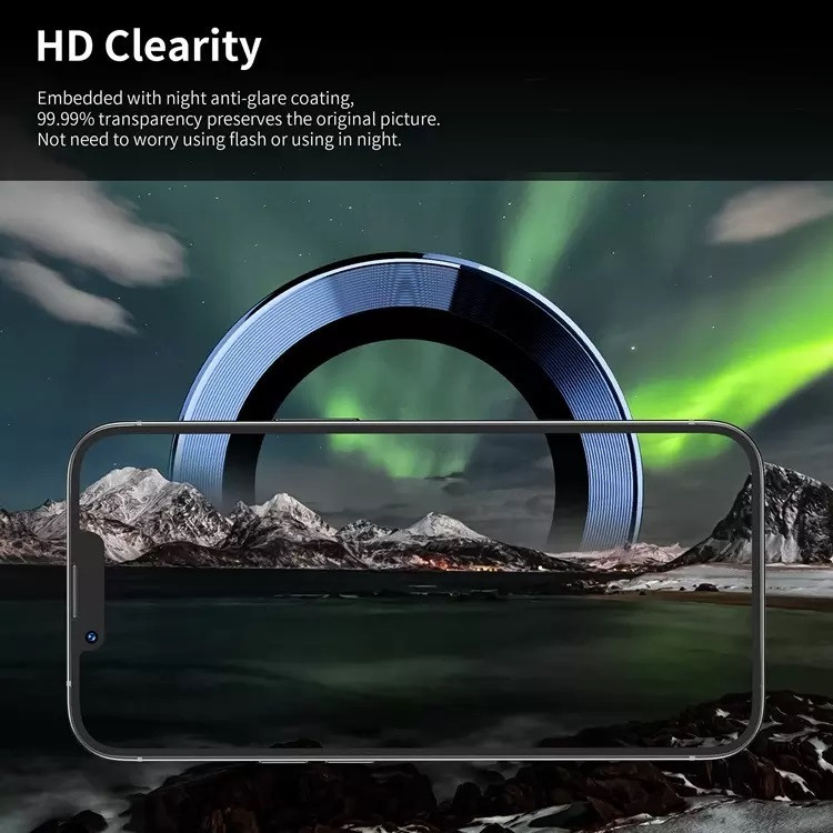 محافظ لنز دوربین D'hard مدل HD-ColorLenz مناسب برای گوشی موبایل اپل Iphone 14 Pro Max / 14 Pro