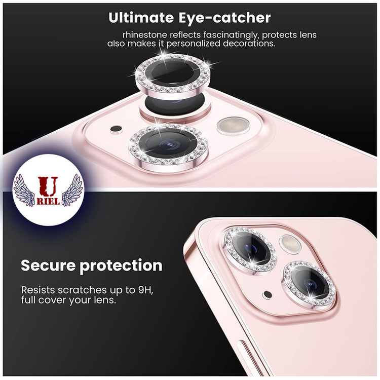 محافظ لنز دوربین یوریل مدل Diamond مناسب برای گوشی موبایل اپل iPhone 14