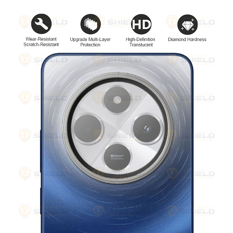 محافظ لنز دوربین آلتیمیت شیلد مدل Ring Metal UL مناسب برای گوشی موبایل شیائومی Redmi 14C