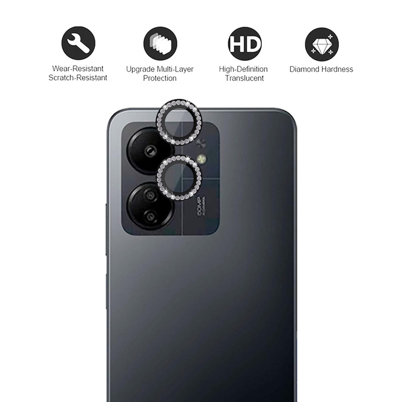 محافظ لنز دوربین رینگی امگلس مدل Ring-Diamond-MG مناسب برای گوشی موبایل شیائومی Redmi 13C