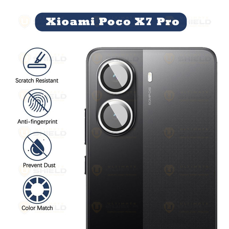 محافظ لنز دوربین رینگی آلتیمیت شیلد مدل Ring Metal UL مناسب برای گوشی موبایل شیائومی Poco X7 Pro