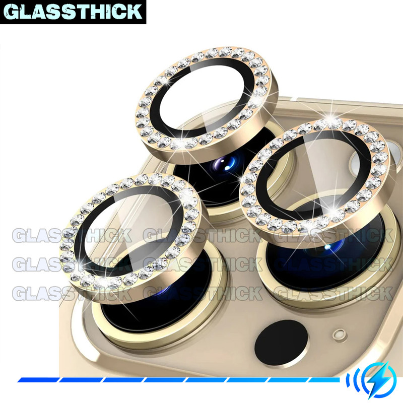 محافظ لنز دوربین گلستیک مدل Ring-Diamond مناسب برای گوشی موبایل اپل Iphone 11 Pro / 11 Pro Max