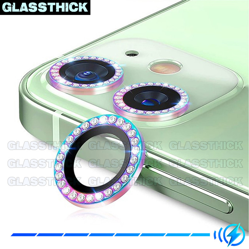 محافظ لنز دوربین گلستیک مدل Ring-Diamond مناسب برای گوشی موبایل اپل Iphone 11 Pro / 11 Pro Max