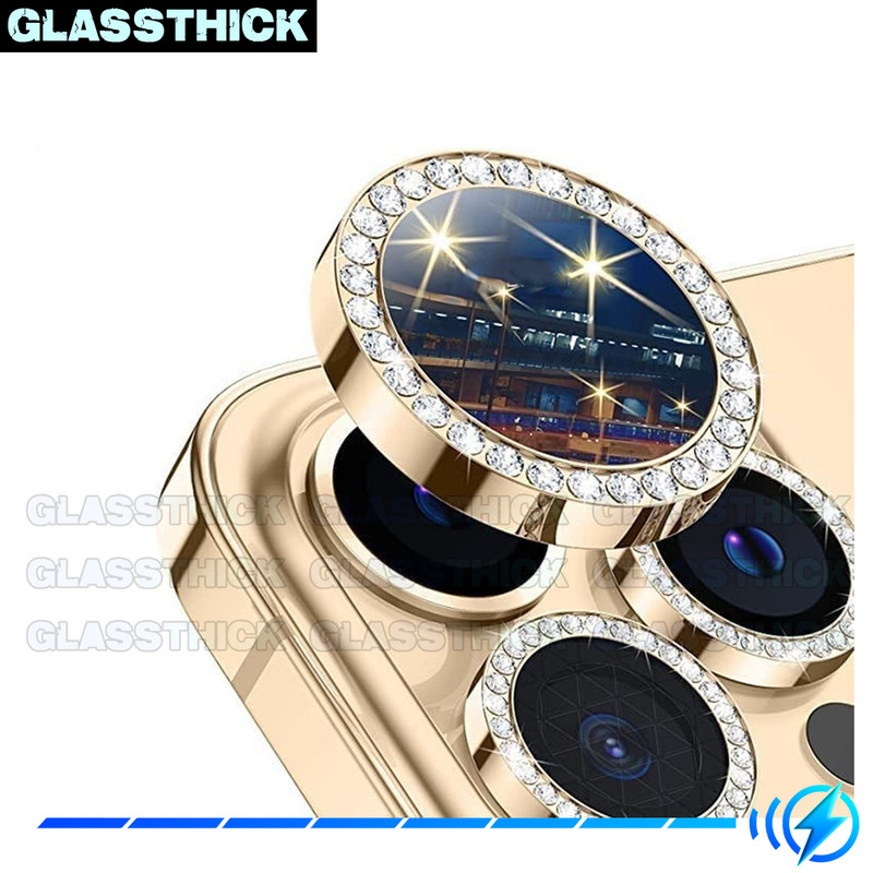 محافظ لنز دوربین گلستیک مدل Ring-Diamond مناسب برای گوشی موبایل اپل Iphone 11 Pro / 11 Pro Max
