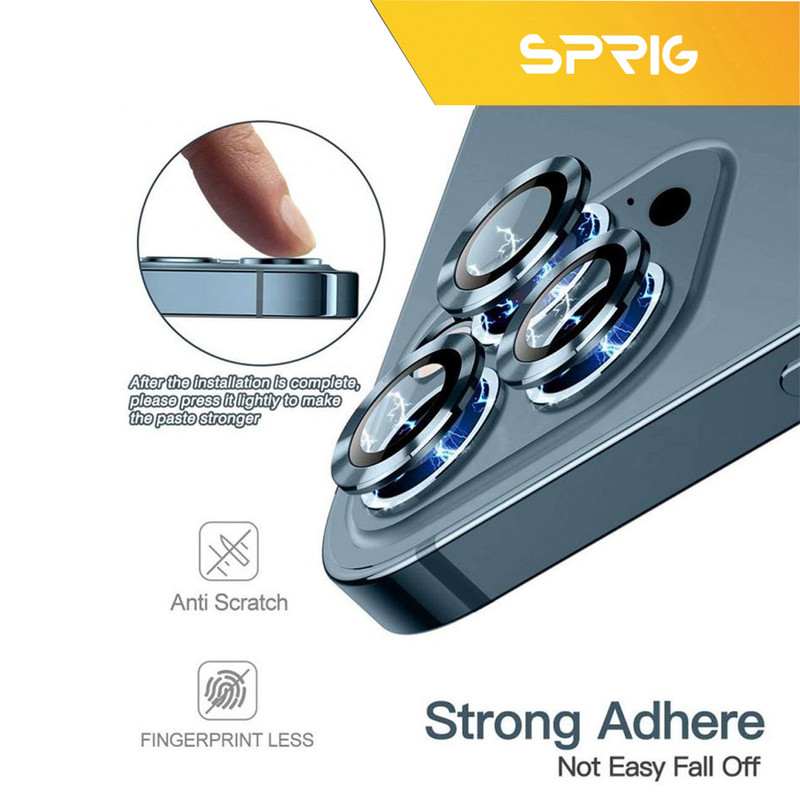 محافظ لنز دوربین رینگی اسپریگ مدل Ring Metal مناسب برای گوشی موبایل اپل Iphone 13 Pro / 13 Pro max