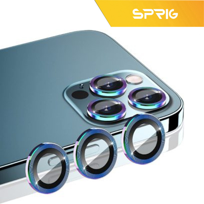 محافظ لنز دوربین رینگی اسپریگ مدل Ring Metal مناسب برای گوشی موبایل اپل Iphone 13 Pro / 13 Pro max