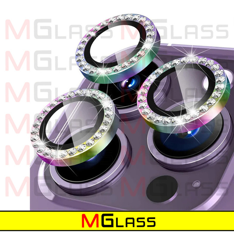 محافظ لنز دوربین امگلس مدل Ring Diamond مناسب برای گوشی موبایل اپل Iphone 13 Pro / 13 Pro max