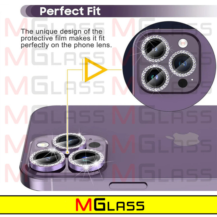 محافظ لنز دوربین امگلس مدل Ring Diamond مناسب برای گوشی موبایل اپل Iphone 13 Pro / 13 Pro max