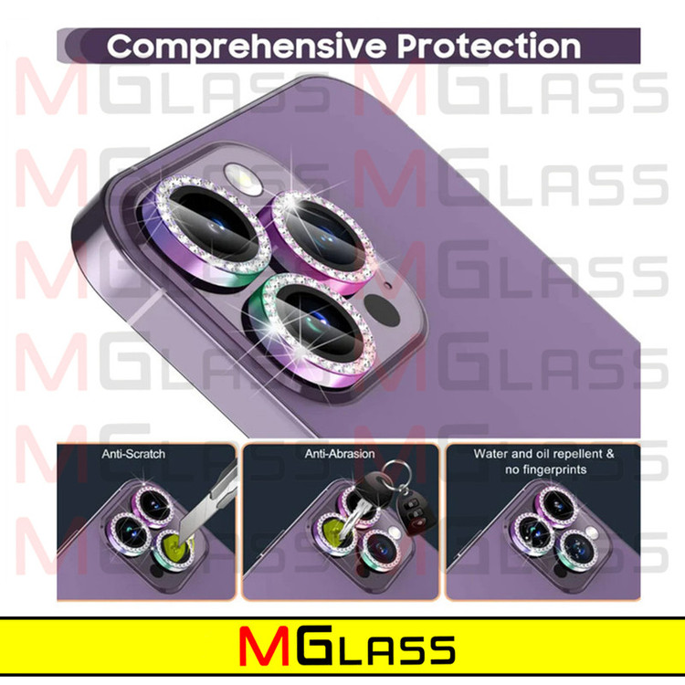 محافظ لنز دوربین امگلس مدل Ring Diamond مناسب برای گوشی موبایل اپل Iphone 13 Pro / 13 Pro max