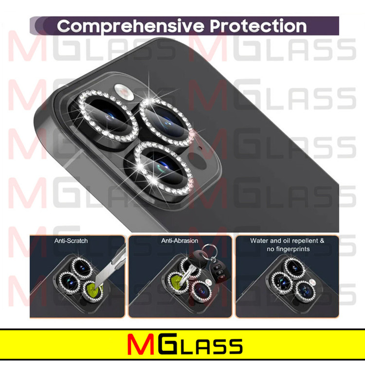 محافظ لنز دوربین امگلس مدل Ring Diamond مناسب برای گوشی موبایل اپل Iphone 13 Pro / 13 Pro max