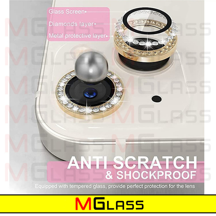 محافظ لنز دوربین امگلس مدل Ring Diamond مناسب برای گوشی موبایل اپل Iphone 13 Pro / 13 Pro max