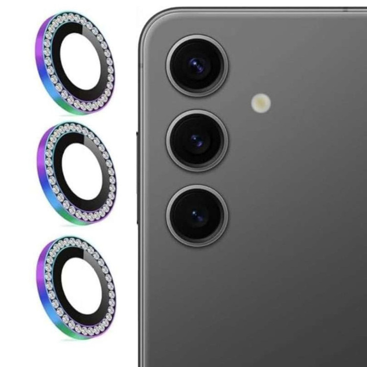 محافظ لنز دوربین تیسیکالا مدل نگین دار مناسب برای گوشی موبایل سامسونگ Galaxy S24FE