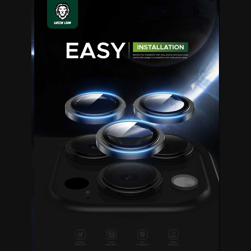 محافظ لنز دوربین گرین لاین مدل GNCMHDP15PM مناسب برای گوشی موبایل اپل iPhone 15 PRO / 15 PRO MAX
