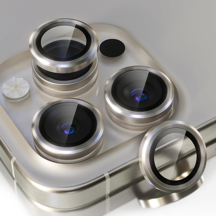 محافظ لنز دوربین گوف مدل Ring Metal مناسب برای گوشی موبایل اپل iPhone 15 Pro