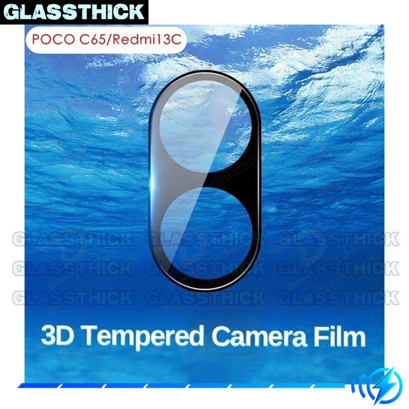 محافظ لنز دوربین گلستیک مدل 3D-GL مناسب برای گوشی موبایل شیائومی POCO C65