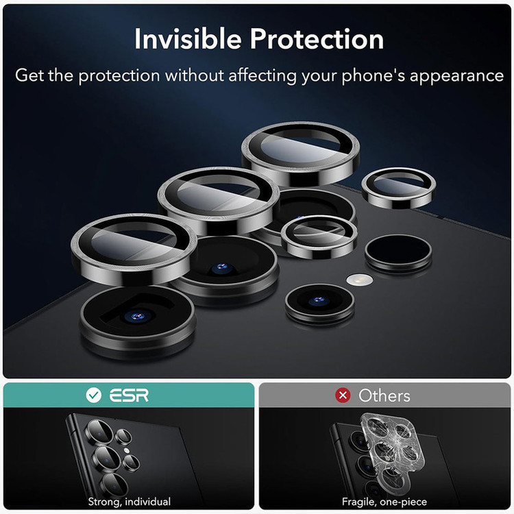 محافظ لنز دوربین تیسیکالا مدل رینگی مناسب برای گوشی موبایل سامسونگ Galaxy S24FE به همراه محافظ صفحه نمایش