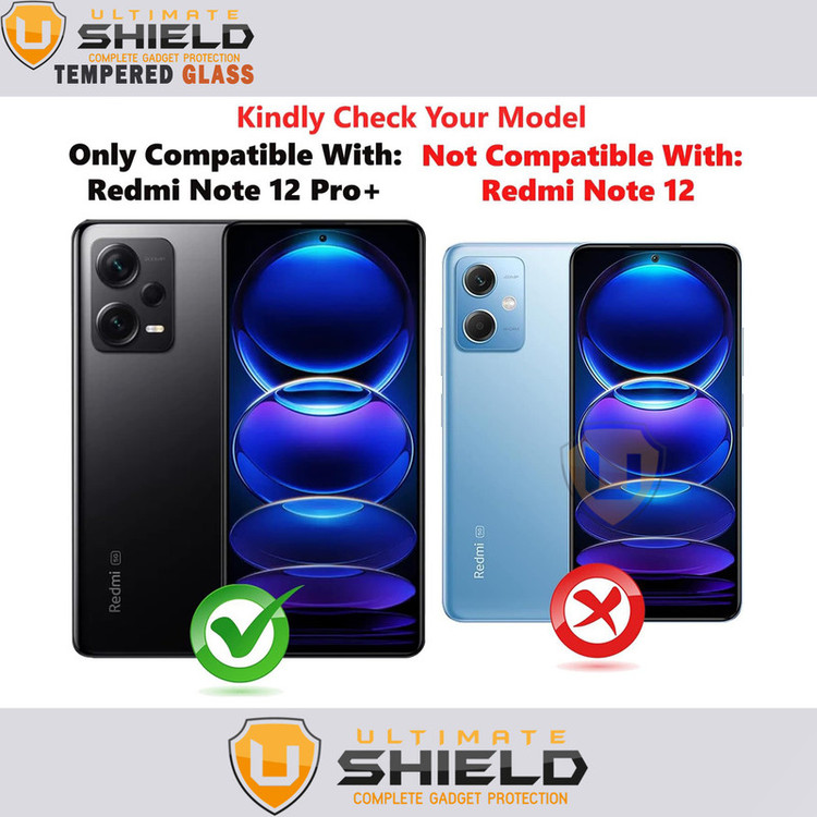 محافظ لنز دوربین آلتیمیت شیلد مدل 3D-UL مناسب برای گوشی موبایل شیائومی Redmi Note 12 Pro 5G