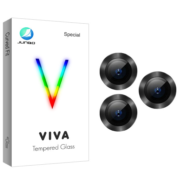 محافظ لنز دوربین جانبو مدل Viva Glass FLL فلزی مناسب برای گوشی موبایل اپل iPhone 13 Pro