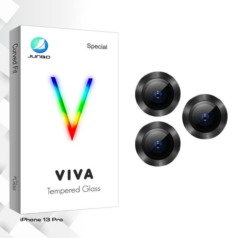 محافظ لنز دوربین جانبو مدل Viva Glass FLL فلزی مناسب برای گوشی موبایل اپل iPhone 13 Pro