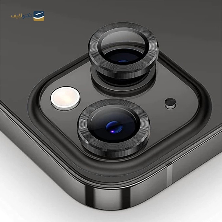 محافظ لنز دوربین شیشهای مدل رینگی مناسب برای گوشی موبایل iPhone 13