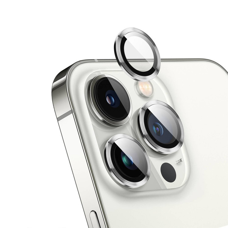محافظ لنز دوربین شیشهای مدل رینگی مناسب برای گوشی موبایل iPhone 13