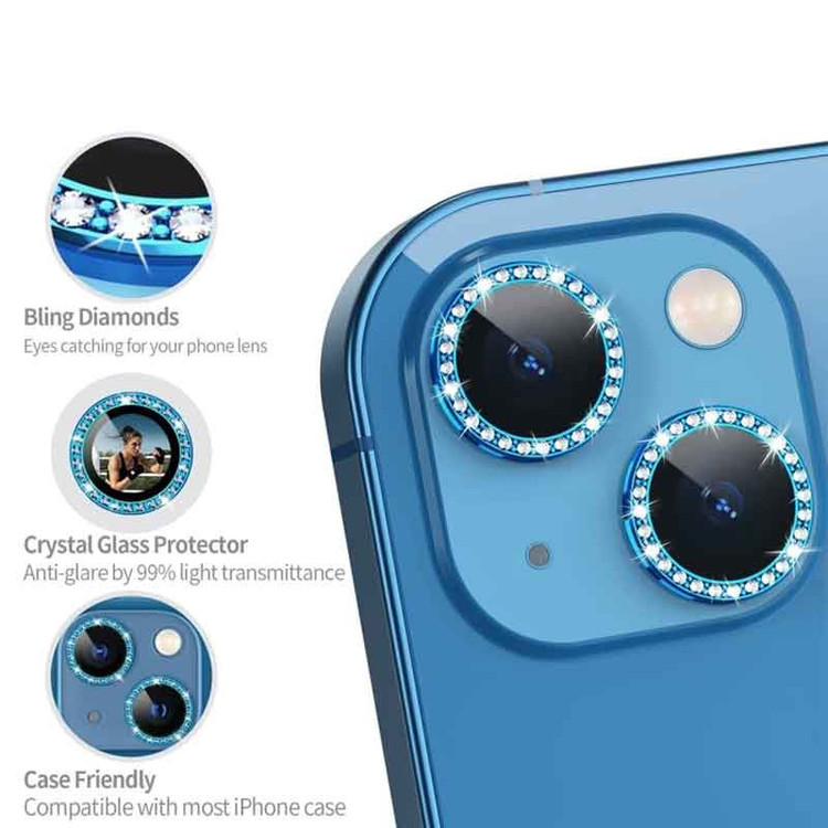 محافظ لنز دوربین انتک مدل رینگی نگین دار مناسب برای گوشی موبایل شیائومی Poco X5 Pro 5G