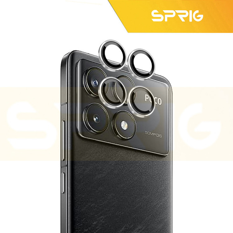 محافظ لنز دوربین اسپریگ مدل Ring Metal مناسب برای گوشی موبایل شیائومی Poco F6 Pro