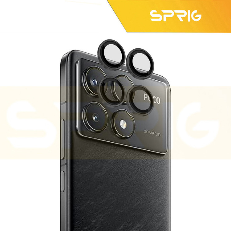 محافظ لنز دوربین اسپریگ مدل Ring Metal مناسب برای گوشی موبایل شیائومی Poco F6 Pro