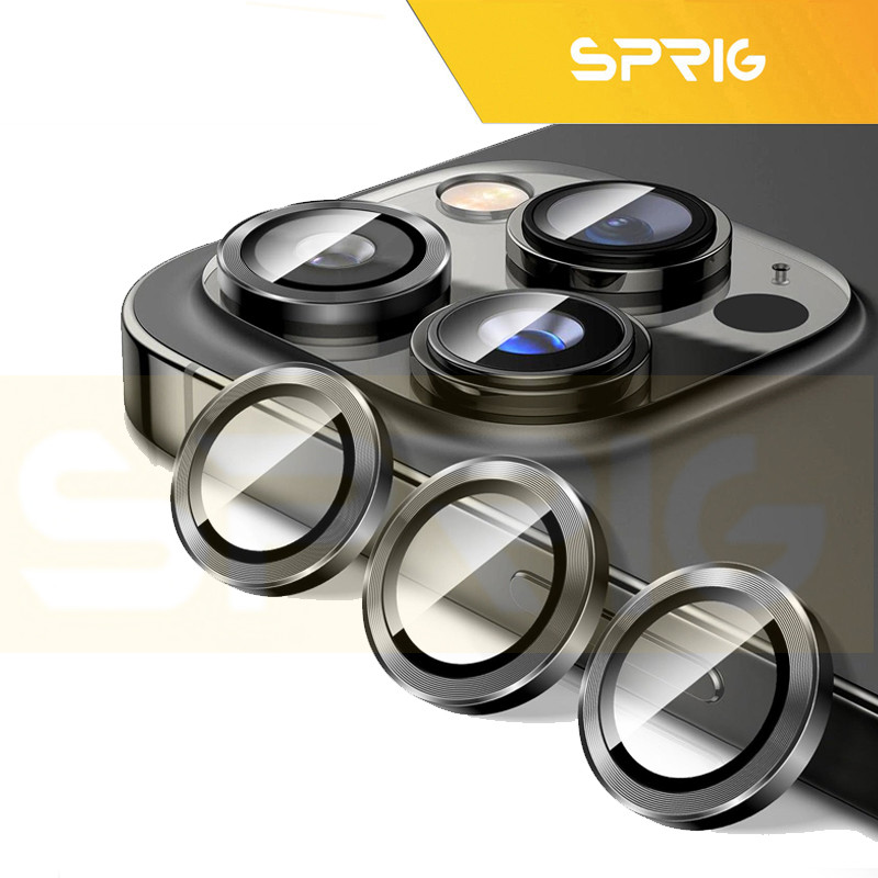 محافظ لنز دوربین اسپریگ مدل Ring Metal Luxury مناسب برای گوشی موبایل اپل Iphone 14 Pro / 14 Pro max