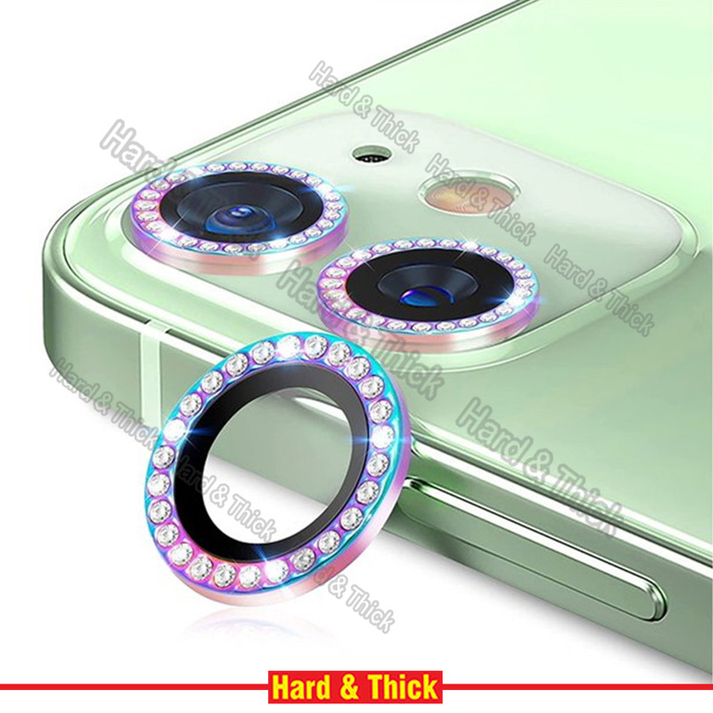 محافظ لنز دوربین هارد اند تیک مدل Shining Style Diamond مناسب برای گوشی موبایل اپل Iphone 13