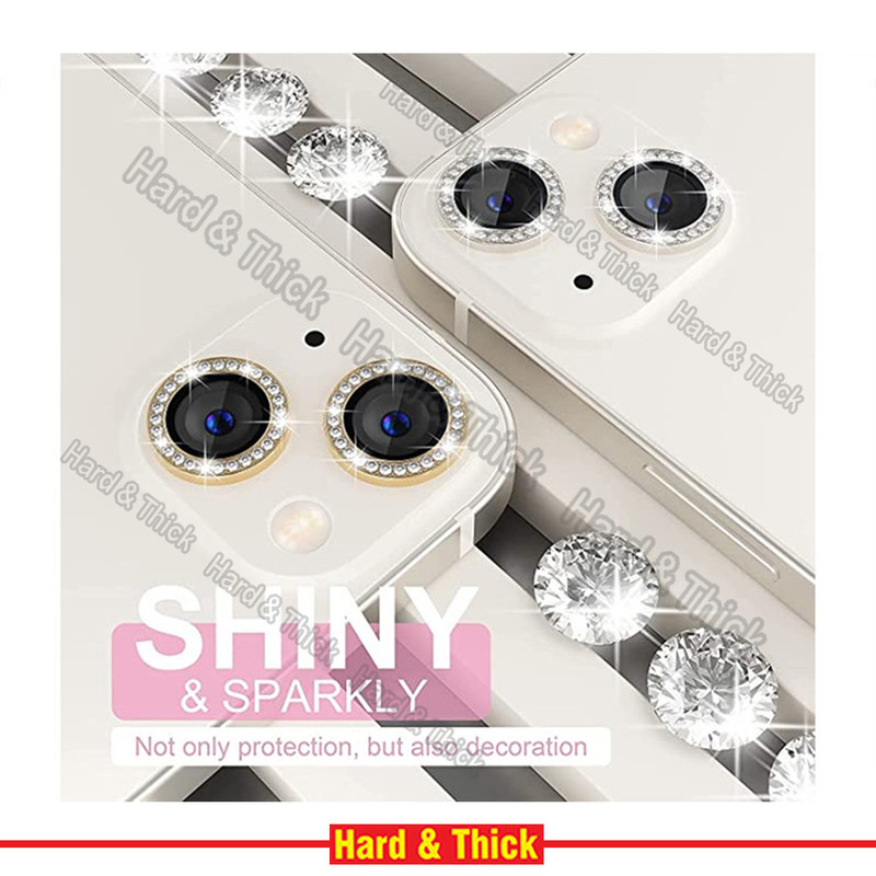 محافظ لنز دوربین هارد اند تیک مدل Shining Style Diamond مناسب برای گوشی موبایل اپل Iphone 13