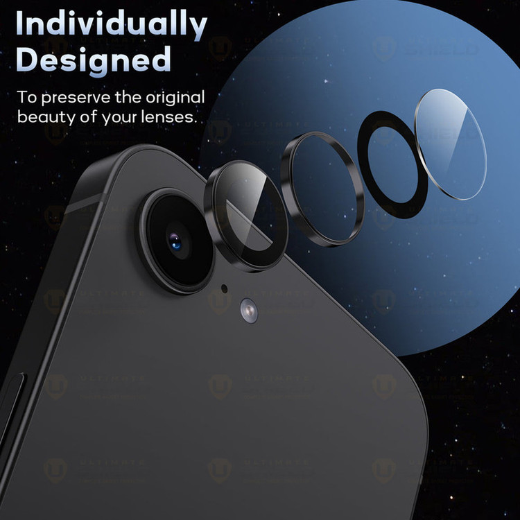 محافظ لنز دوربین فلزی آلتیمیت شیلد مدل Ring Metal مناسب برای گوشی موبایل اپل iPhone 16e
