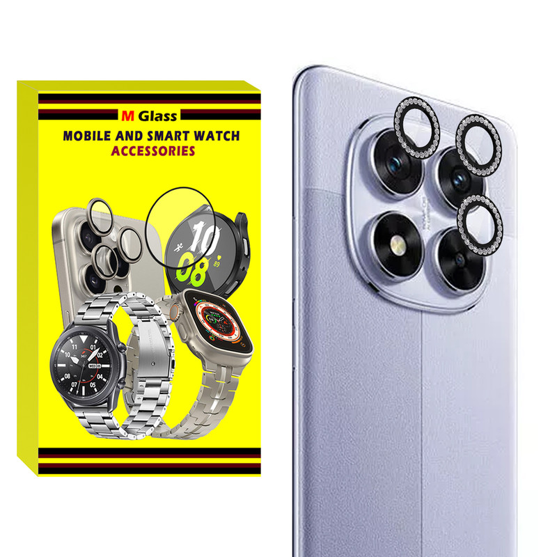 محافظ لنز دوربین امگلس مدل Ring Diamond MG مناسب برای گوشی موبایل شیائومی Note 14 Pro