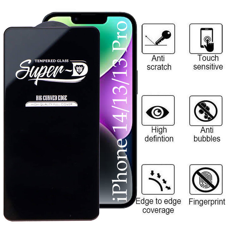محافظ صفحه نمایش اپیکوی مدل Super 5D مناسب برای گوشی موبایل اپل iPhone 14 / 13 /13 Pro