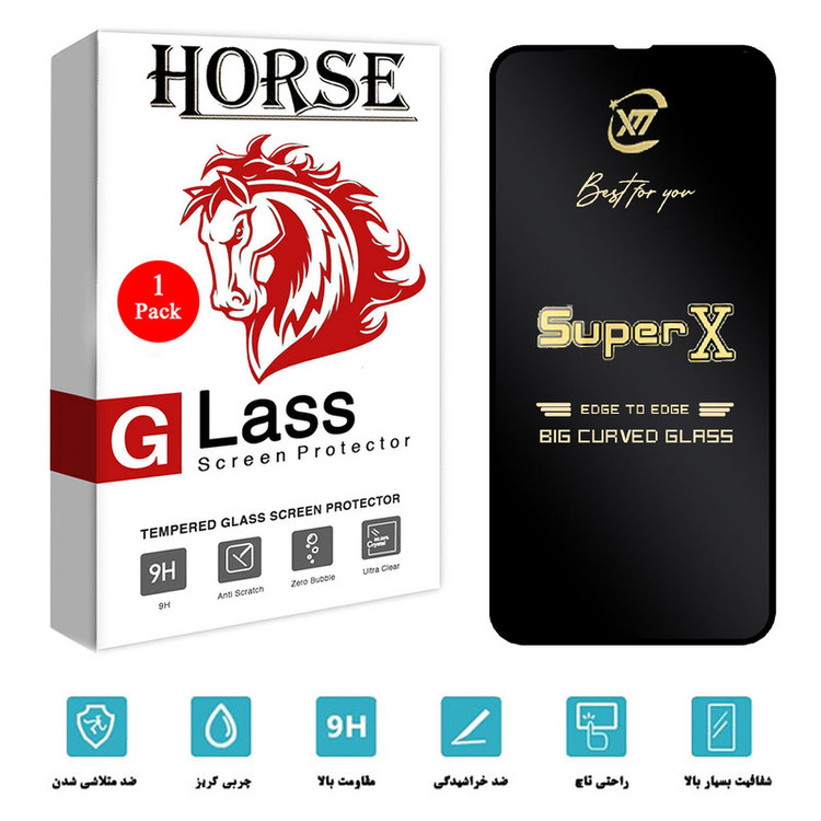 محافظ صفحه نمایش هورس مدل SUPERX مناسب برای گوشی موبایل اپل iPhone 13
