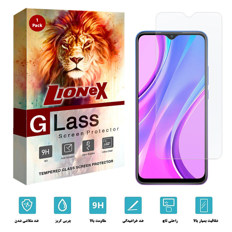 محافظ صفحه نمایش لایونکس مدل UPS مناسب برای گوشی موبایل شیائومی Redmi 9